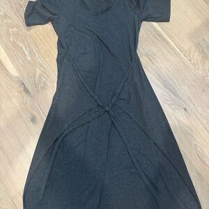 Athleta Soft Scoop Neck Black Dress